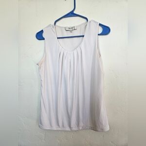 Jones Studio Soft Cream Sleeveless Blouse